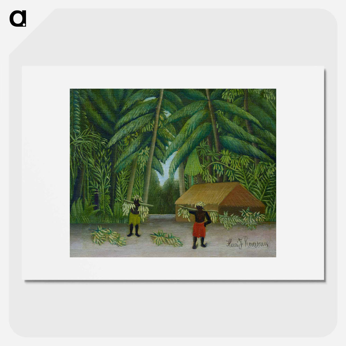 Banana Harvest - Henri Rousseau Poster.