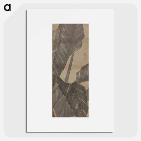 アートポスター-Banana Leaves
 - 伊藤若冲 Poster.