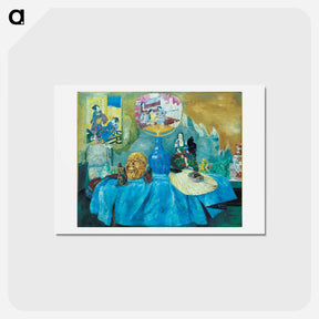 アートポストカード-Still life with chinoiseries - ジェームズ アンソール Postcard.