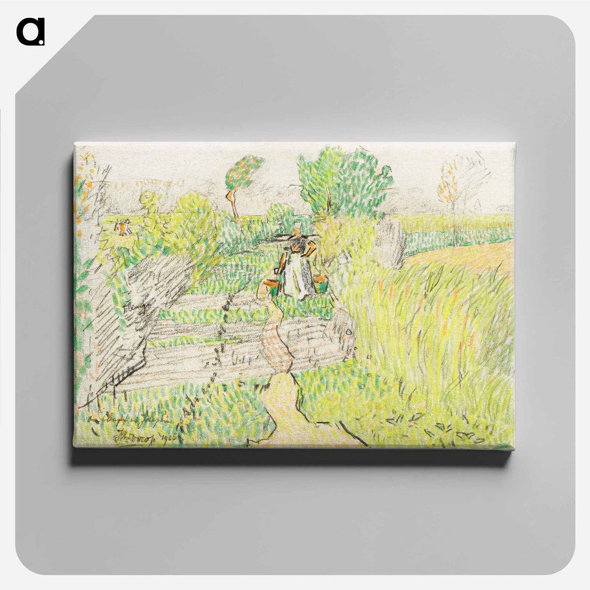 The Shell Fisherman - Jan Toorop Canvas.