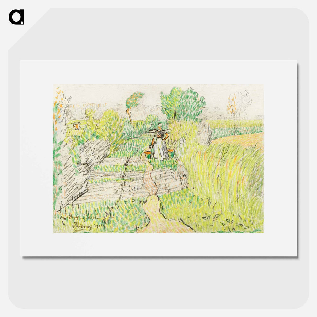 The Shell Fisherman - Jan Toorop Poster.