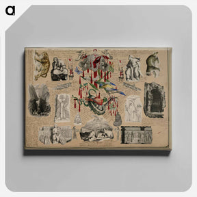 アートパネル-Victorian Blood Book
 - ジョン ビングリー ガーランド Canvas.