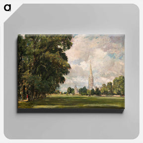 アートパネル-Salisbury Cathedral from Lower Marsh Close
 - ジョン コンスタブル Canvas.