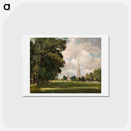 アートポストカード-Salisbury Cathedral from Lower Marsh Close
 - ジョン コンスタブル Postcard.