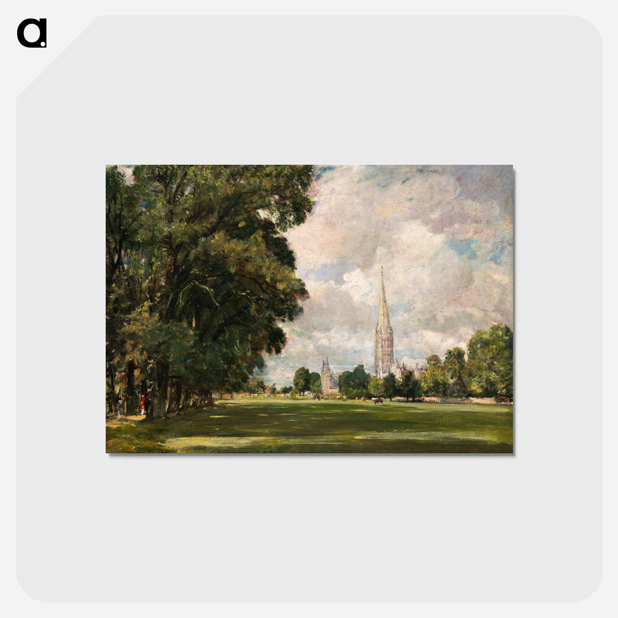アートポストカード-Salisbury Cathedral from Lower Marsh Close
 - ジョン コンスタブル Postcard.