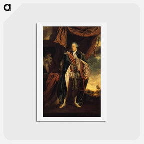アートポストカード-Portrait of Prince William Augustus, Duke of Cumberland, Son of George II - ジョシュア レノルズ Postcard.