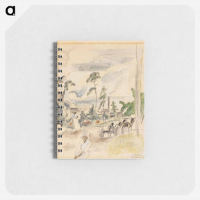 アートメモ帳-Landscape with Figures, Miami
 - ジュール パスキン Memo.