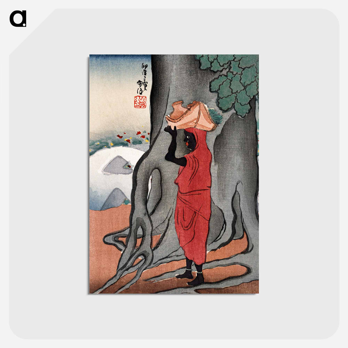アートポストカード-Southern Islander - 神坂 雪佳 Postcard.