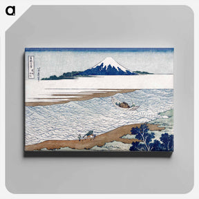 アートパネル-Hokusai's The Jewel River in Musashi Province - 葛飾 北斎 Canvas.