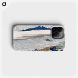 Hokusai's The Jewel River in Musashi Province - 葛飾 北斎 Phone Case.