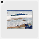 アートポストカード-Hokusai's The Jewel River in Musashi Province - 葛飾 北斎 Postcard.
