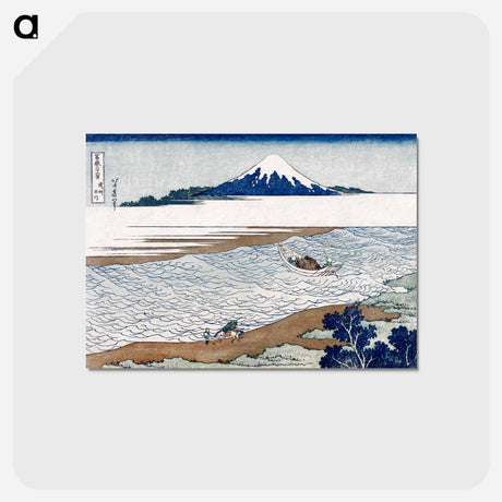 アートポストカード-Hokusai's The Jewel River in Musashi Province - 葛飾 北斎 Postcard.