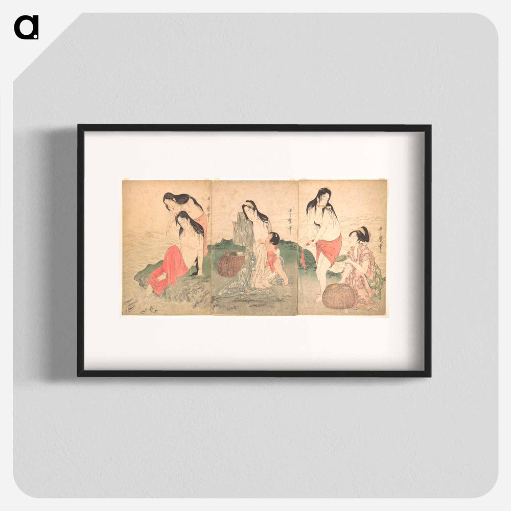 The Awabi Fishers - 喜多川 歌麿 Poster.