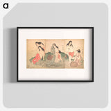 The Awabi Fishers - 喜多川 歌麿 Poster.