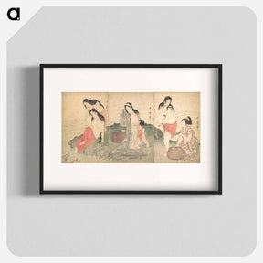 アートポスター-The Awabi Fishers - 喜多川 歌麿 Poster.