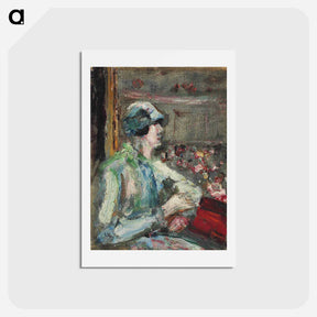 アートポストカード-Lady in the loge - レッサー ユリィ Postcard.