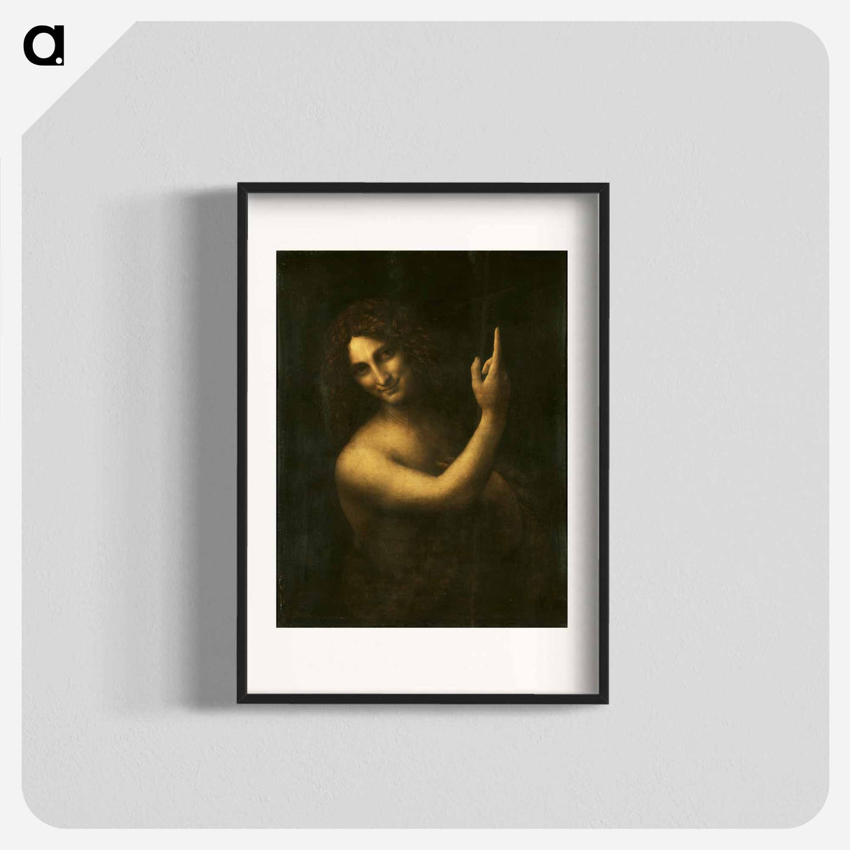 Saint John the Baptist - Leonardo da Vinci Poster.