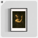 Saint John the Baptist - Leonardo da Vinci Poster.