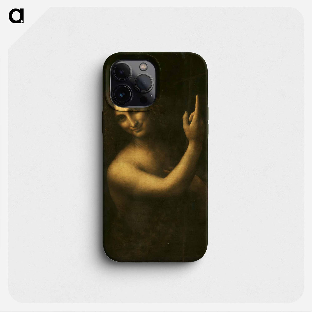 Saint John the Baptist - レオナルド ダ ヴィンチ Phone Case.