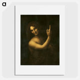 Saint John the Baptist - Leonardo da Vinci Poster.