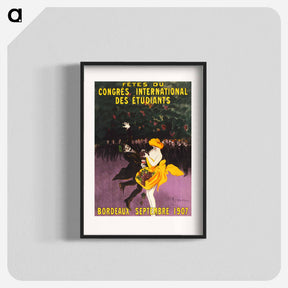 アートポスター-Celebrations of the international student congress, Bordeaux - レオネット カピエッロ Poster.
