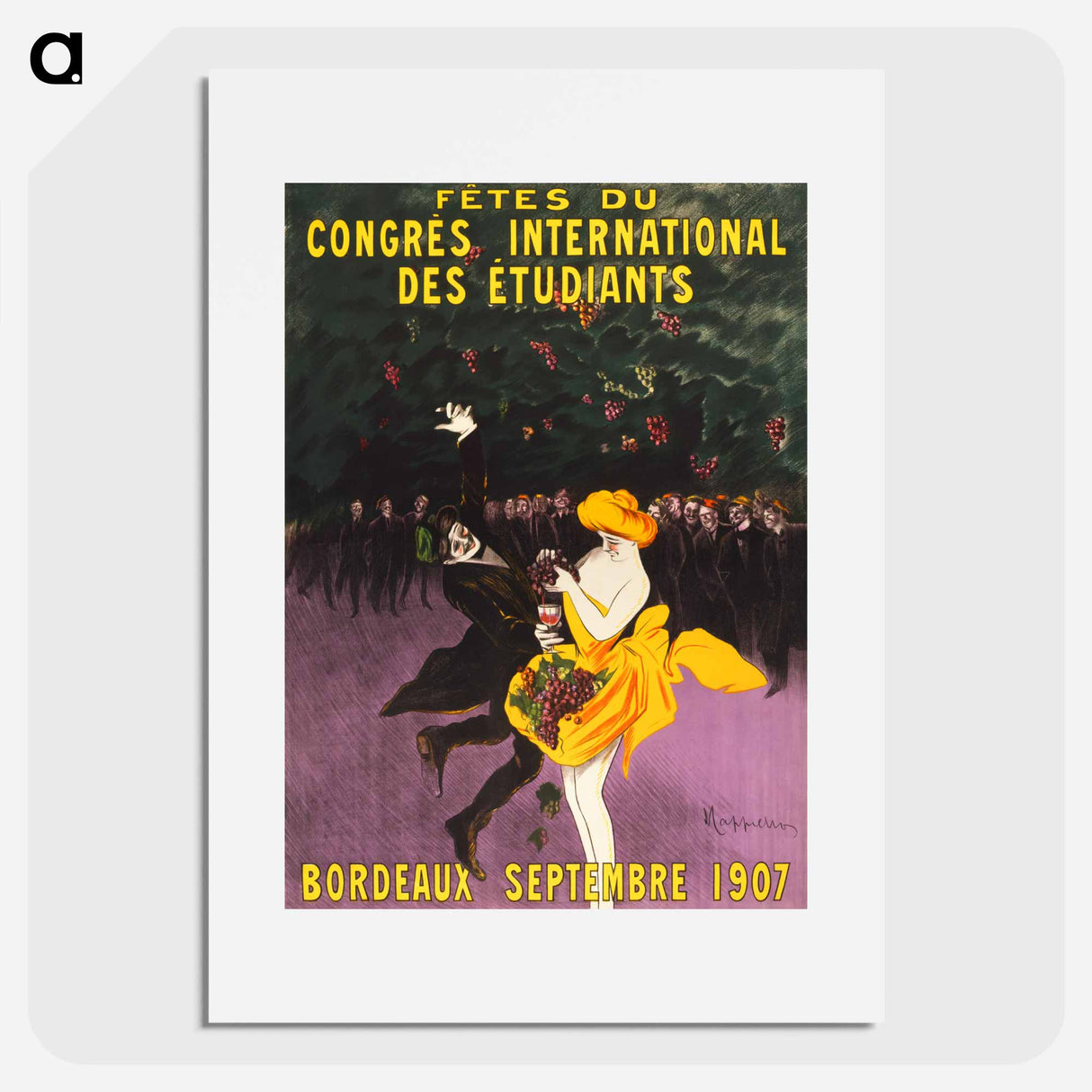 Celebrations of the international student congress, Bordeaux - レオネット カピエッロ Poster.