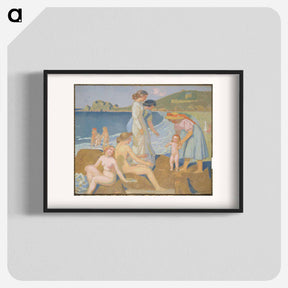 アートポスター-Springtime Bathers in Perros Guirec - モーリス ドニ Poster.