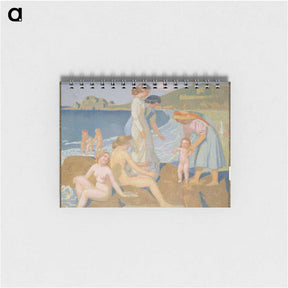 アートメモ帳-Springtime Bathers in Perros Guirec - モーリス ドニ Memo.