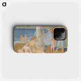 Springtime Bathers in Perros Guirec - モーリス ドニ Phone Case.