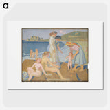 Springtime Bathers in Perros Guirec - モーリス ドニ Poster.