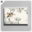 アートパネル-Japanese Meadow Bunting and Pear Flower
 - 鳥類図鑑 Canvas.
