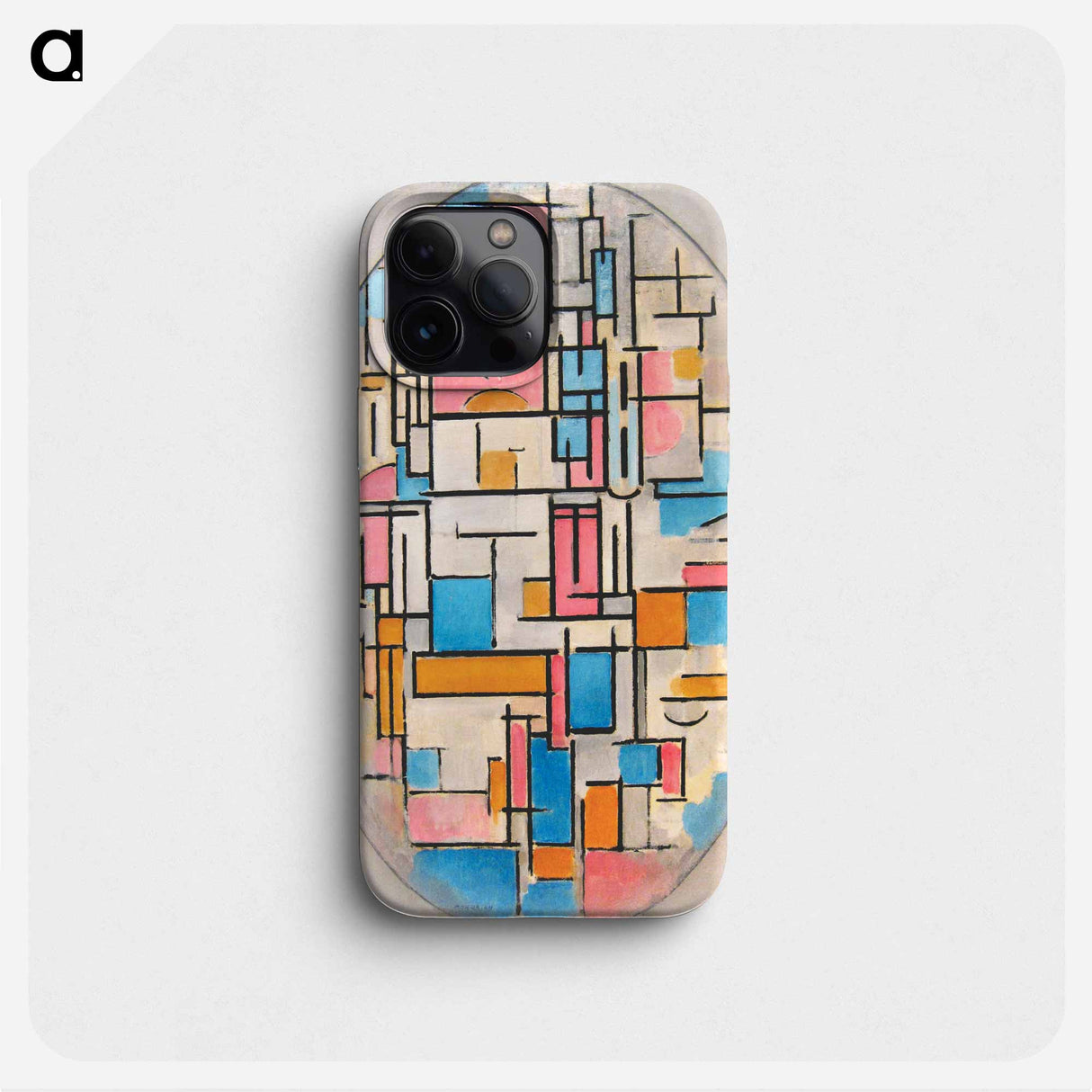 Composition in Oval with Color Planes 1 - ピエト モンドリアン Phone Case.