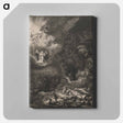 アートパネル-The Angel Appearing to the Shepherds - レンブラント ファン レイン Canvas.