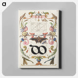 アートパネル-Guide for Constructing the Ligature do from Mira Calligraphiae Monumenta
 - 書道のお手本 Canvas.