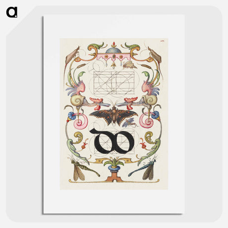 アートポスター-Guide for Constructing the Ligature do from Mira Calligraphiae Monumenta
 - 書道のお手本 Poster.