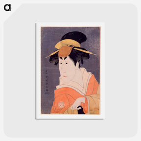 アートポストカード-Kabuki Actor Osagawa Tsuneyo II, Possibly in the Rôle of Ippei's Sister Osan - 東洲斎 写楽 Postcard.