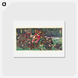 アートポストカード-De reputatie van Sato Masakiyo - 豊原 国周 Postcard.