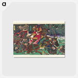 アートポストカード-De reputatie van Sato Masakiyo - 豊原 国周 Postcard.