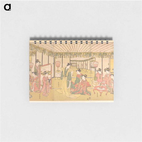 アートメモ帳-New Year's Celebration in a Large Mansion
 - 歌川 豊国 Memo.