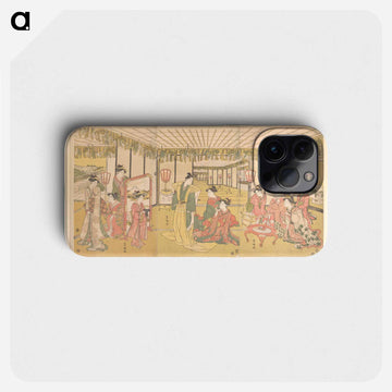 New Year's Celebration in a Large Mansion
 - 歌川 豊国 Phone Case.