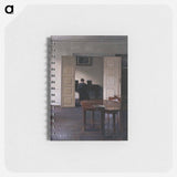 Interior with Woman at Piano - ヴィルヘルム ハンマースホイ Memo.