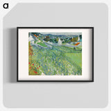 Vineyards at Auvers - Vincent van Gogh Poster.