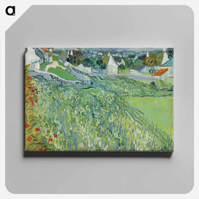 アートパネル-Vineyards at Auvers - フィンセント ファン ゴッホ Canvas.