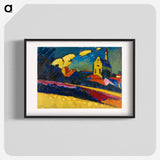 Study of Murnau - Landscape with Church - Wassily Kandinsky Poster.