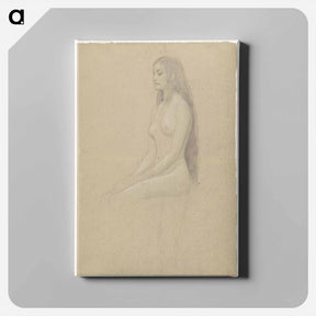 アートパネル-Seated Female Nude
 - ウィーン博物館 Canvas.