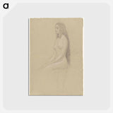 アートポストカード-Seated Female Nude
 - ウィーン博物館 Postcard.