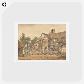 アートポストカード-A Farmhouse - ウィリアム ヘンリー ハント Postcard.