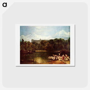 アートポストカード-Windsor Castle from the Thames - ウィリアム ターナー Postcard.