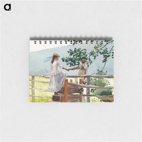 アートメモ帳-On the Stile - ウィンスロー ホーマー Memo.