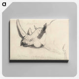アートパネル-A Rhinoceros: Head and Shoulders, Facing Left
 - イェール大学アートギャラリー Canvas.